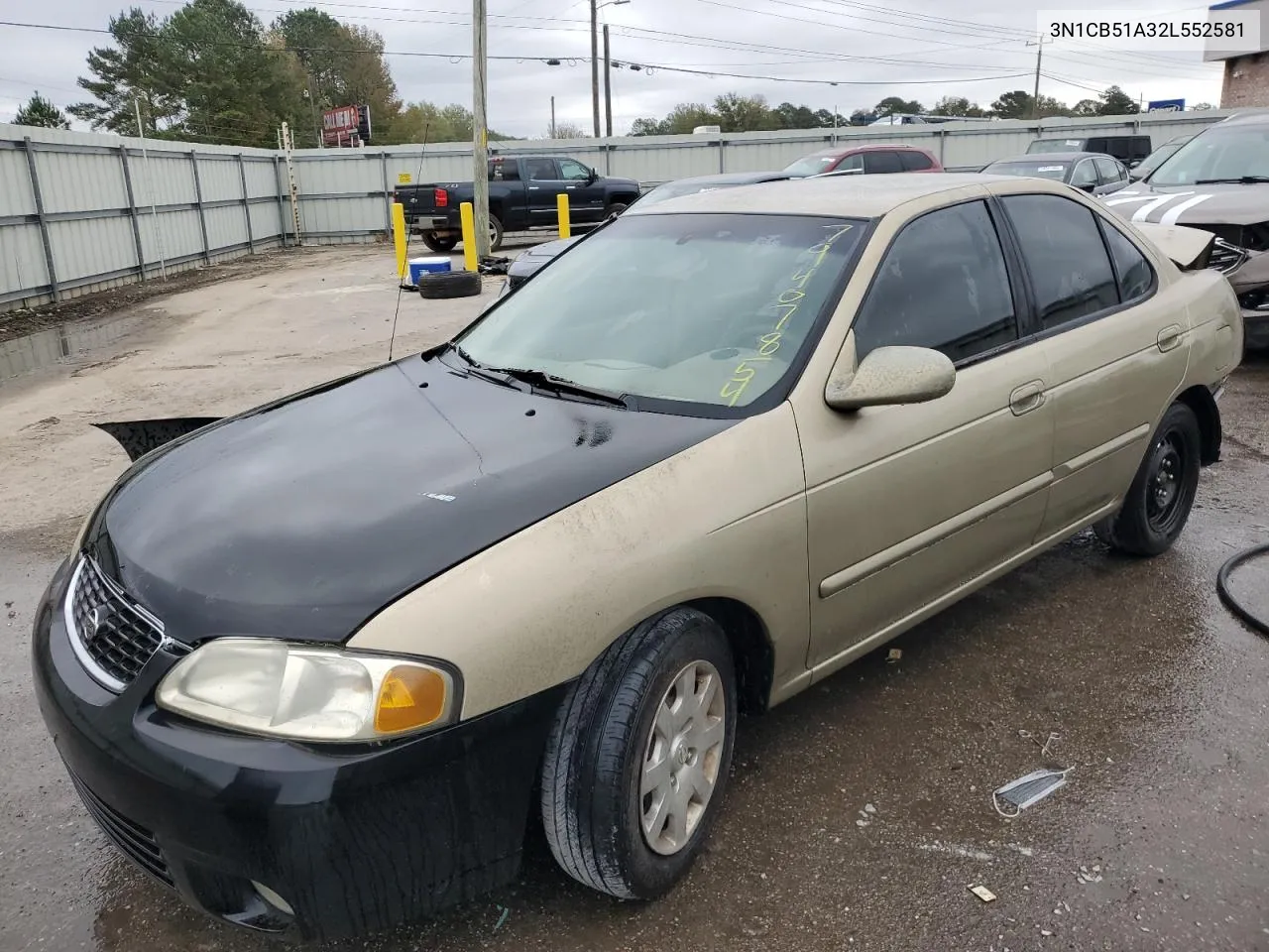 2002 Nissan Sentra Gxe VIN: 3N1CB51A32L552581 Lot: 79407854