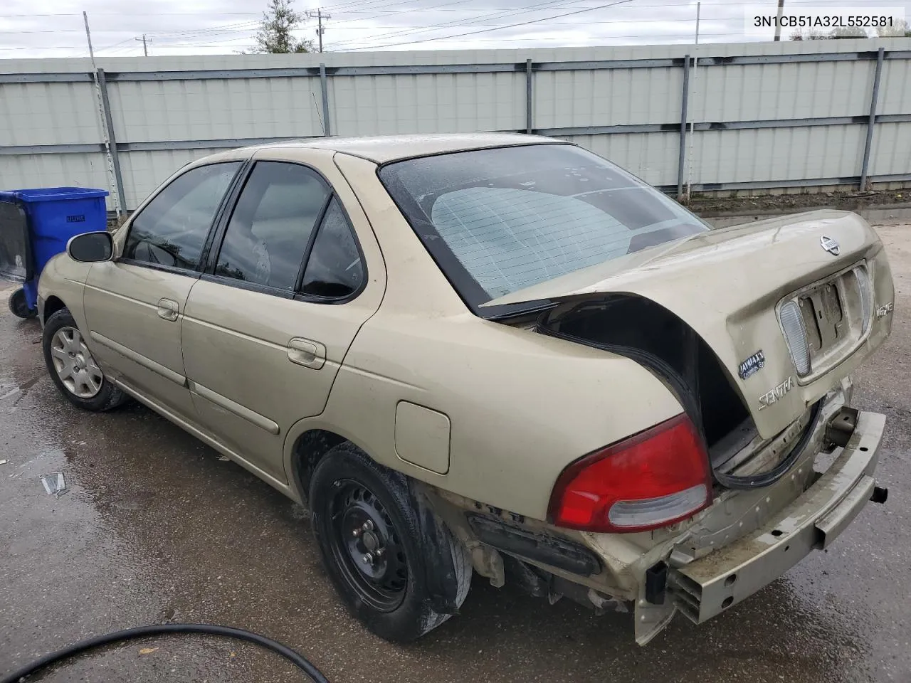 2002 Nissan Sentra Gxe VIN: 3N1CB51A32L552581 Lot: 79407854