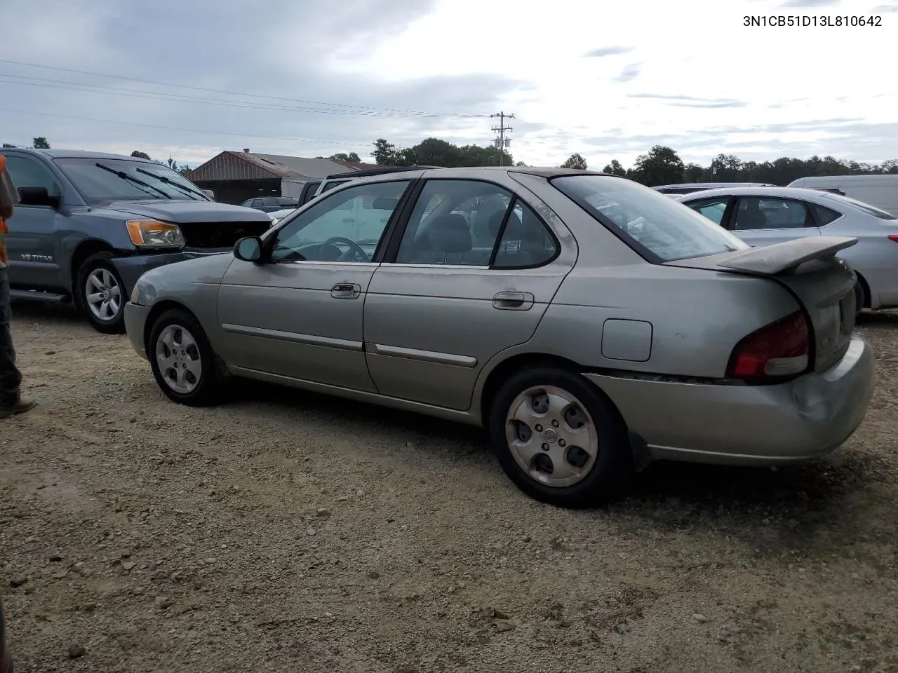 2003 Nissan Sentra Xe VIN: 3N1CB51D13L810642 Lot: 60931674