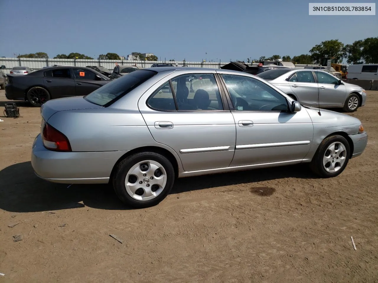 2003 Nissan Sentra Xe VIN: 3N1CB51D03L783854 Lot: 66787604