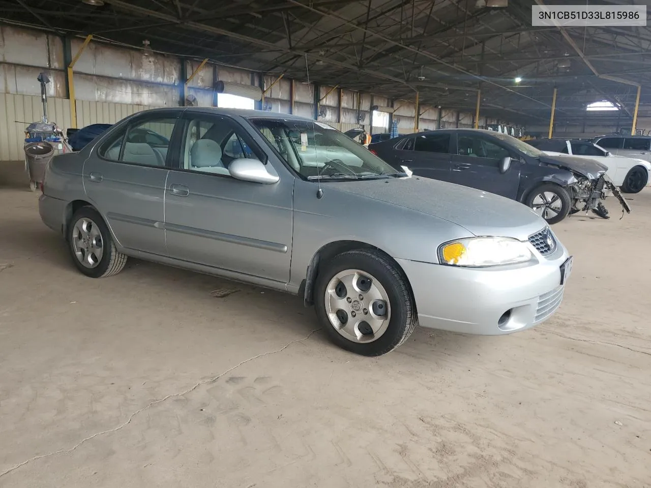 2003 Nissan Sentra Xe VIN: 3N1CB51D33L815986 Lot: 68618574