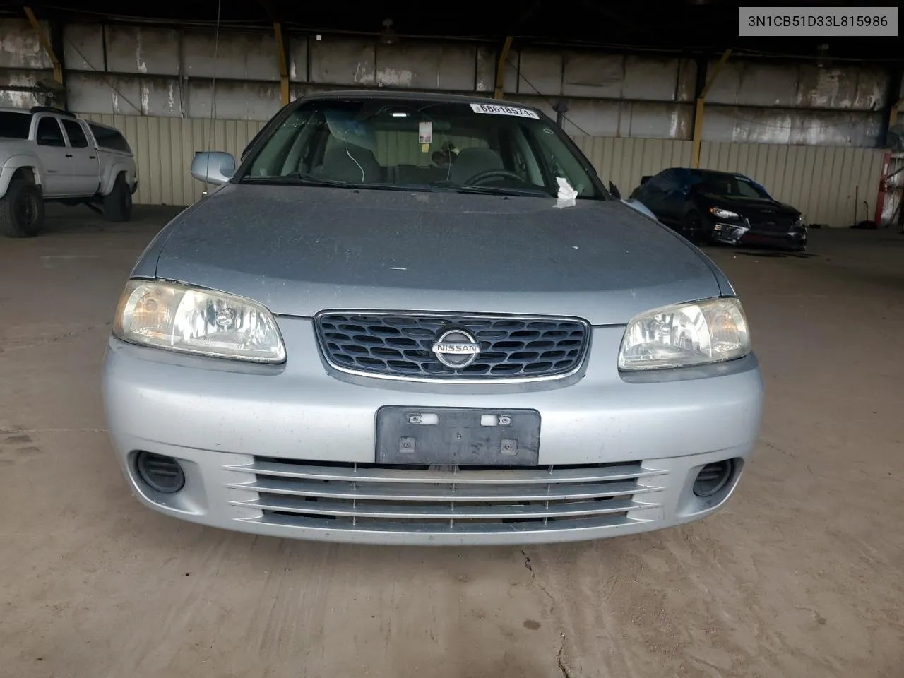 2003 Nissan Sentra Xe VIN: 3N1CB51D33L815986 Lot: 68618574