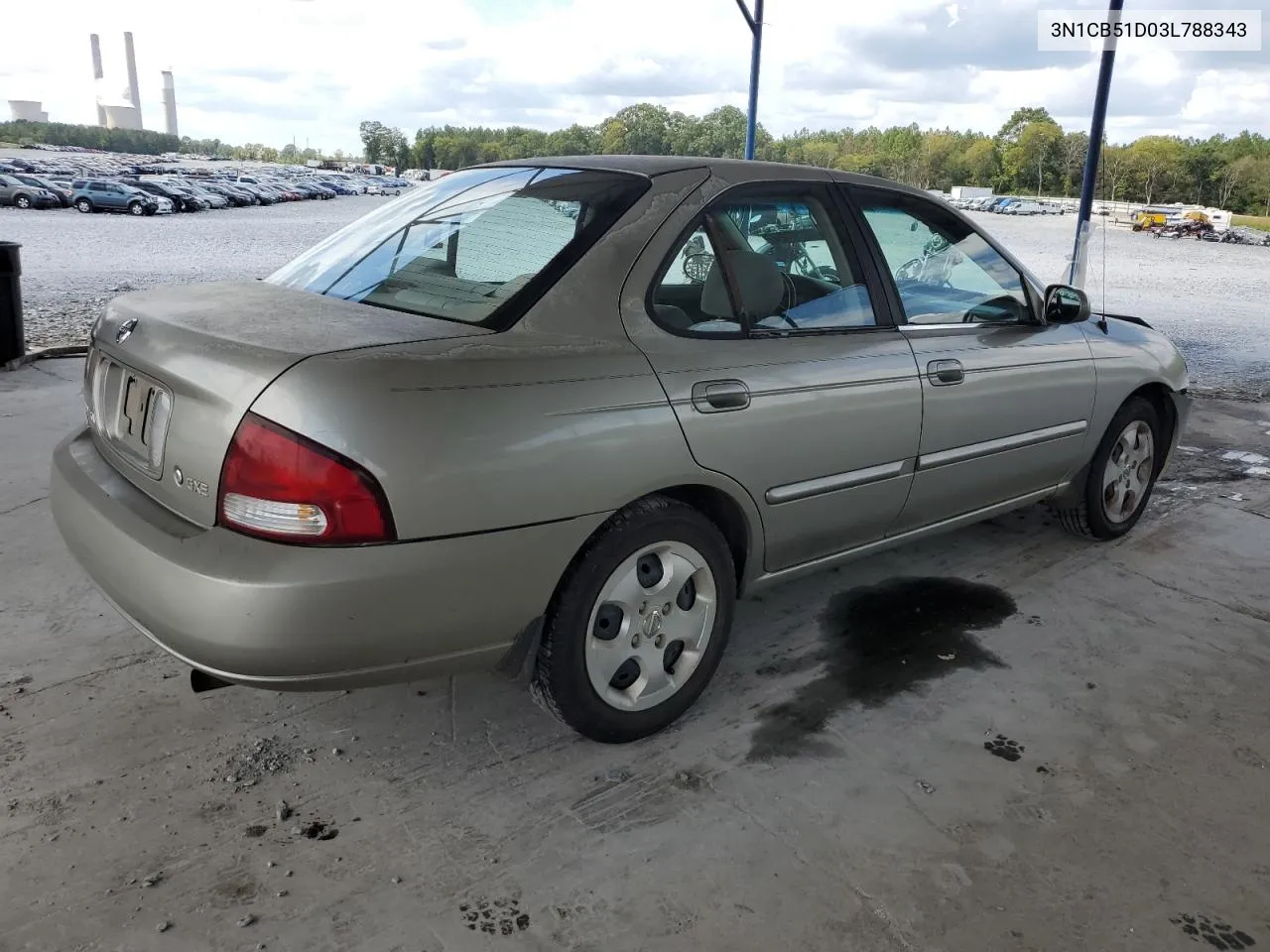 2003 Nissan Sentra Xe VIN: 3N1CB51D03L788343 Lot: 70197454