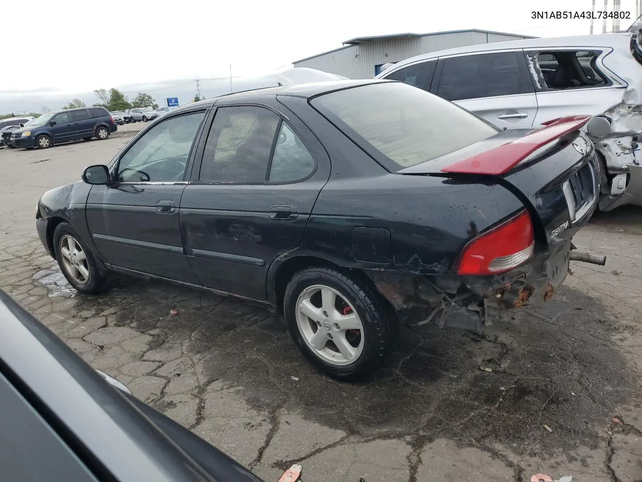 2003 Nissan Sentra Se-R Limited VIN: 3N1AB51A43L734802 Lot: 72636724