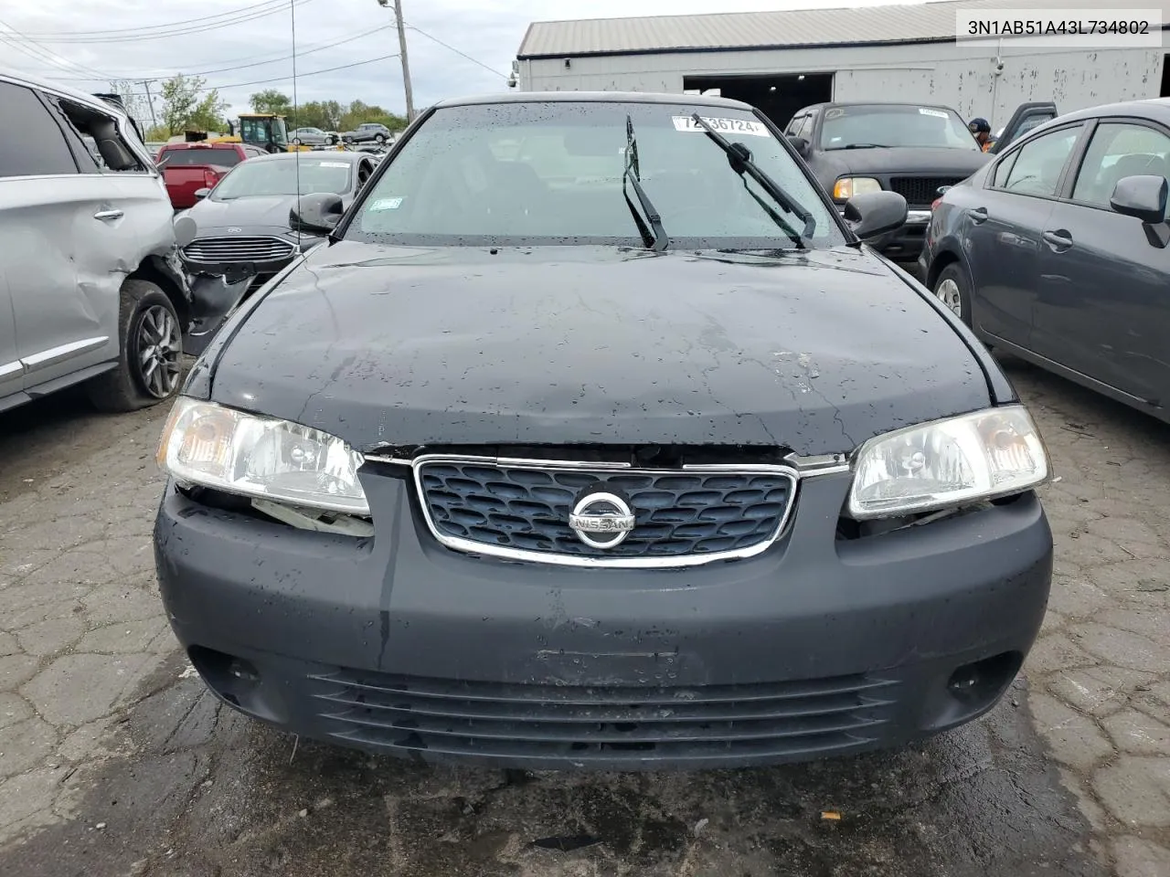 2003 Nissan Sentra Se-R Limited VIN: 3N1AB51A43L734802 Lot: 72636724