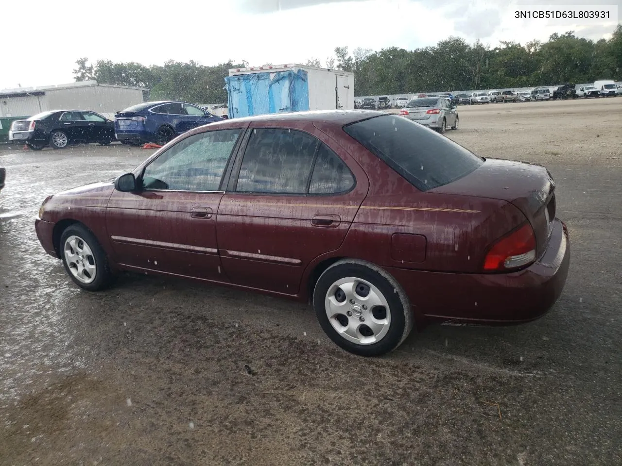 2003 Nissan Sentra Xe VIN: 3N1CB51D63L803931 Lot: 74128714