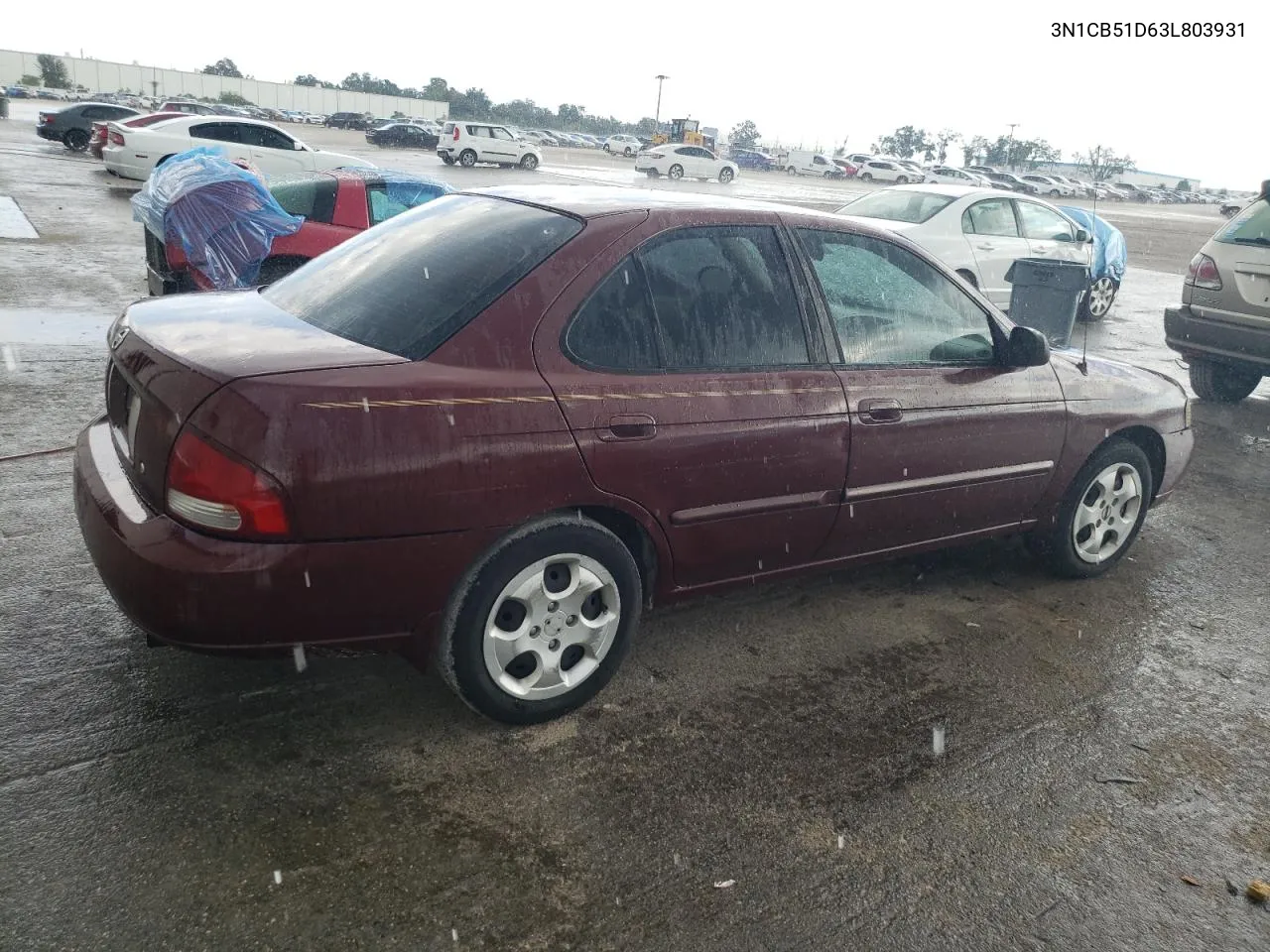 2003 Nissan Sentra Xe VIN: 3N1CB51D63L803931 Lot: 74128714