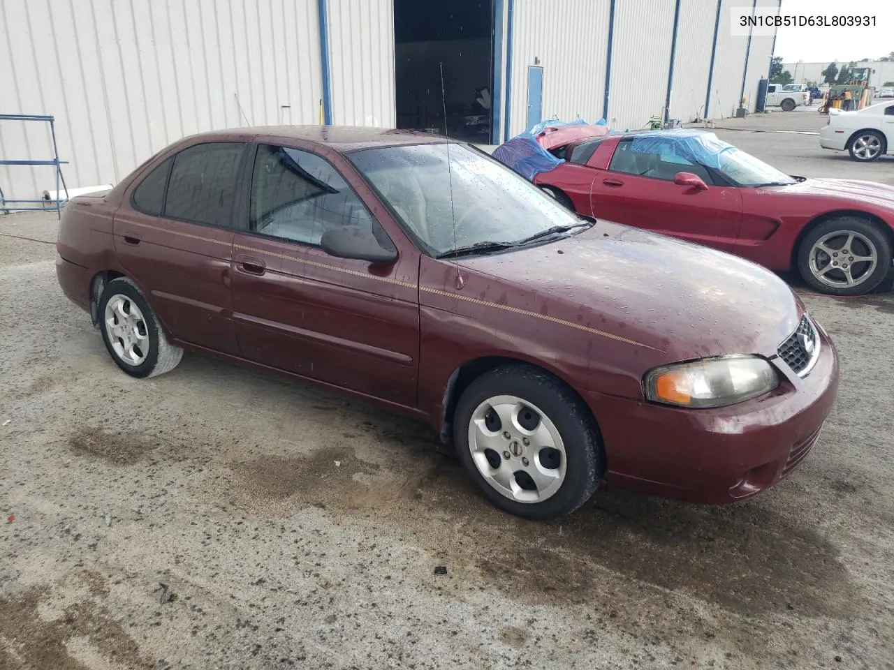 2003 Nissan Sentra Xe VIN: 3N1CB51D63L803931 Lot: 74128714