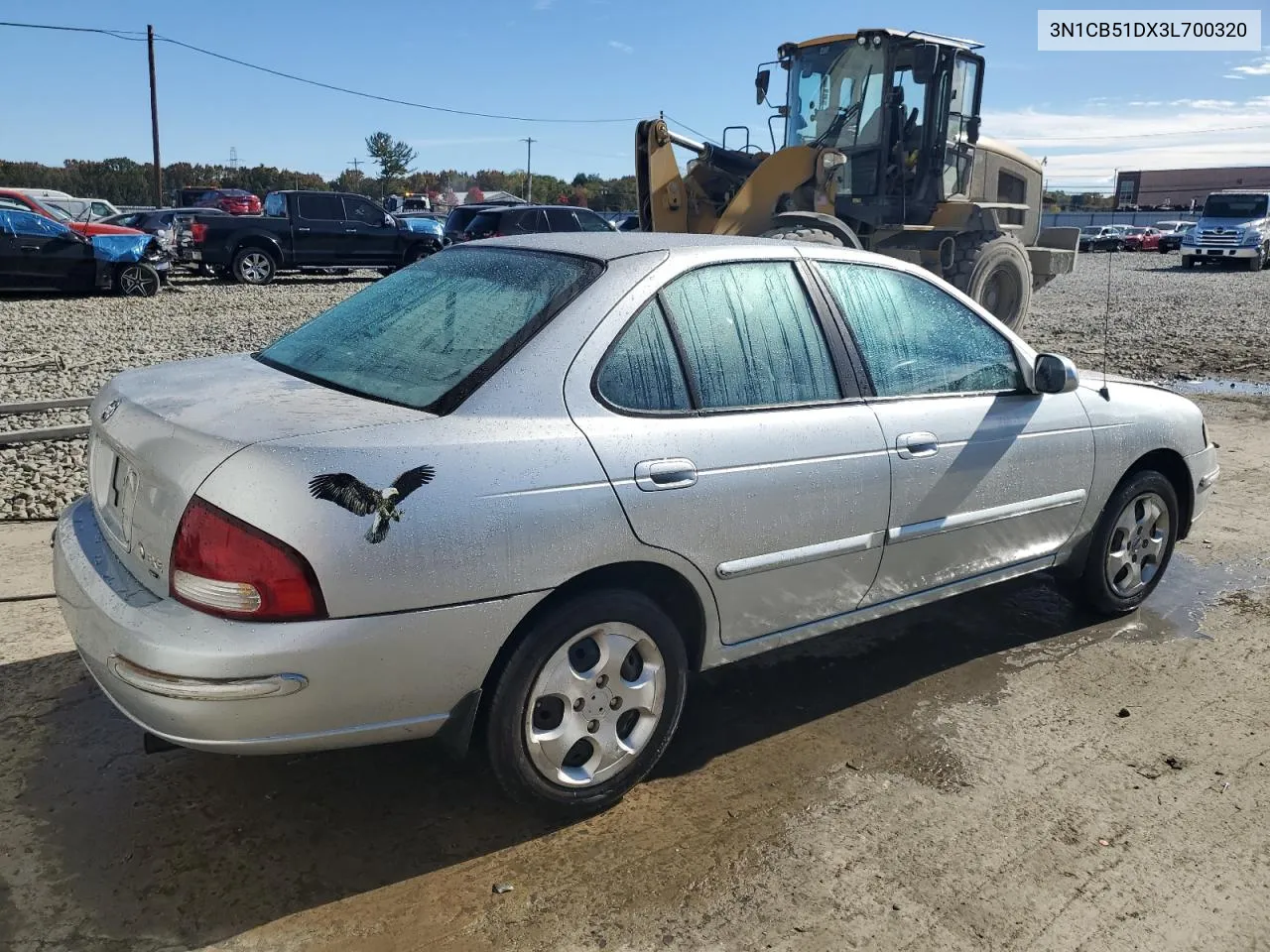 2003 Nissan Sentra Xe VIN: 3N1CB51DX3L700320 Lot: 75863774