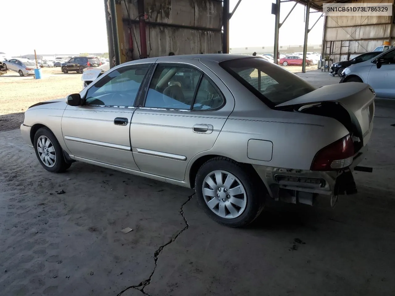 2003 Nissan Sentra Xe VIN: 3N1CB51D73L786329 Lot: 78183534