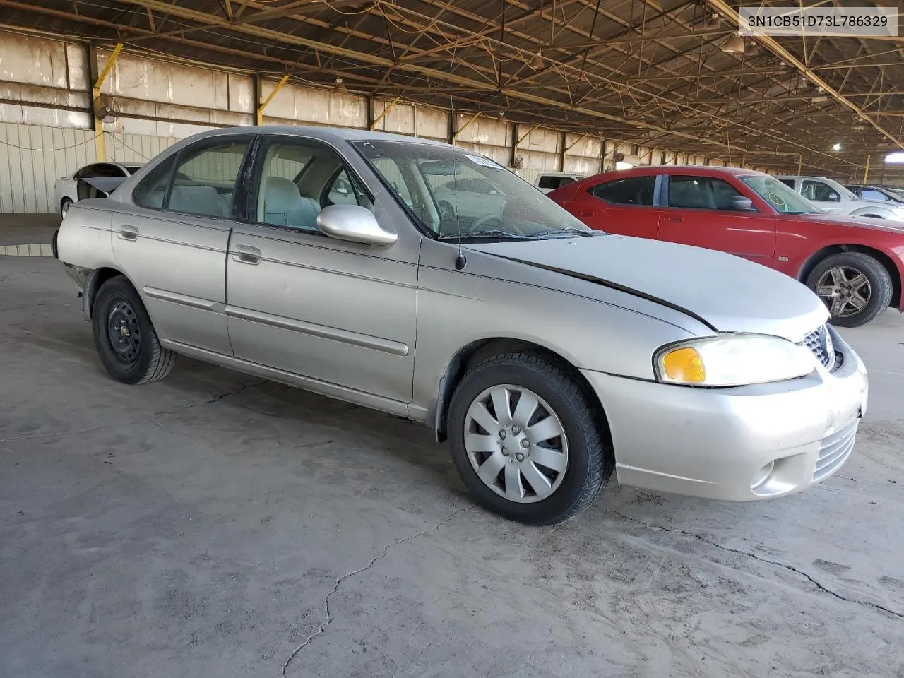 2003 Nissan Sentra Xe VIN: 3N1CB51D73L786329 Lot: 78183534