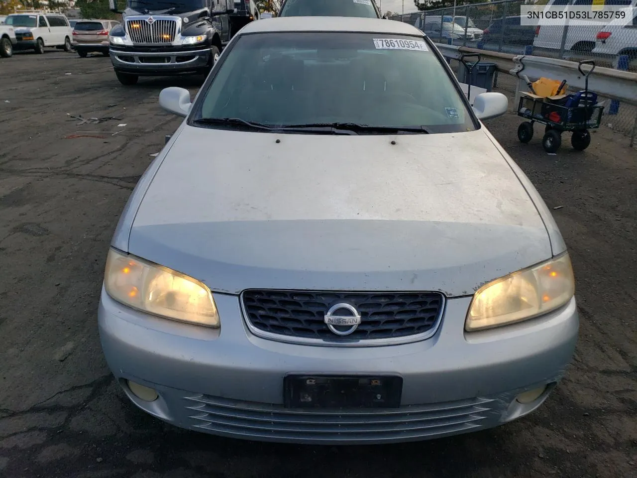 2003 Nissan Sentra Xe VIN: 3N1CB51D53L785759 Lot: 78610954