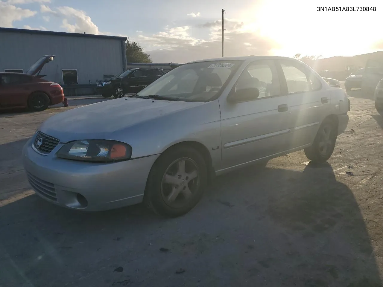 2003 Nissan Sentra Se-R Limited VIN: 3N1AB51A83L730848 Lot: 80310284