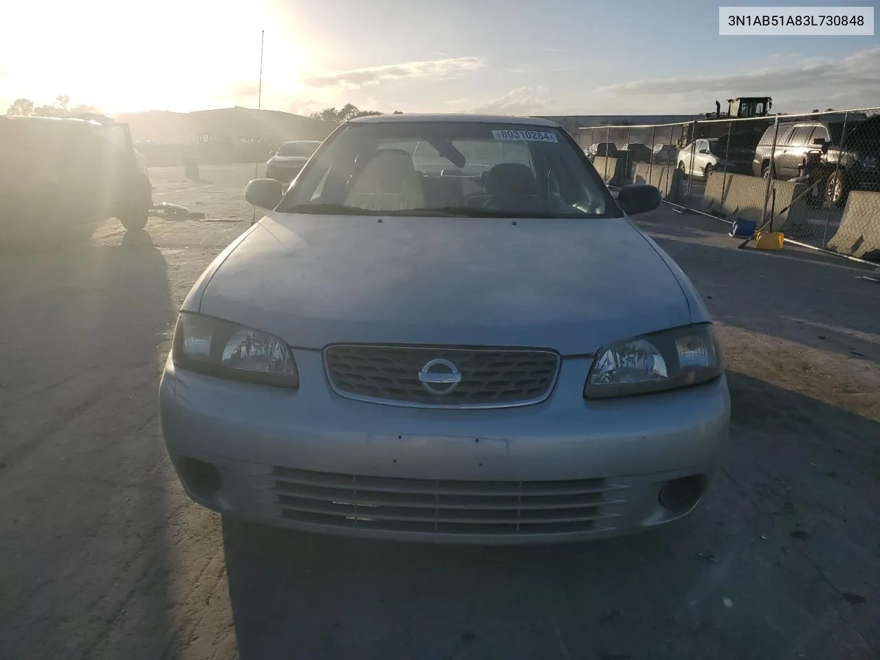 2003 Nissan Sentra Se-R Limited VIN: 3N1AB51A83L730848 Lot: 80310284