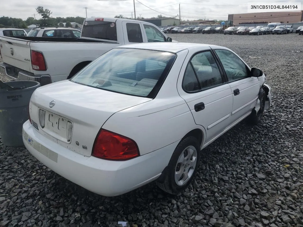 2004 Nissan Sentra 1.8 VIN: 3N1CB51D34L844194 Lot: 62424714