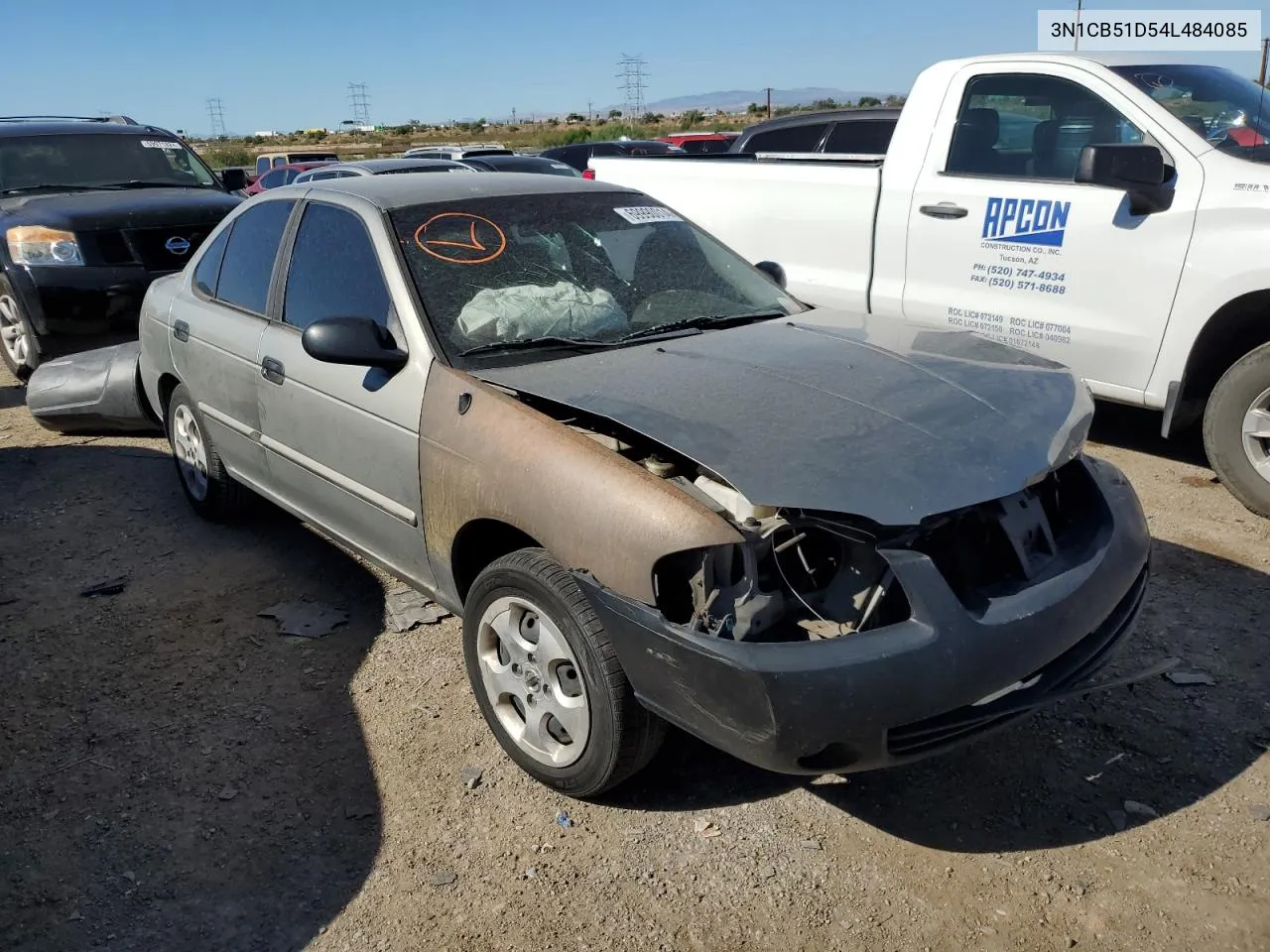 3N1CB51D54L484085 2004 Nissan Sentra 1.8