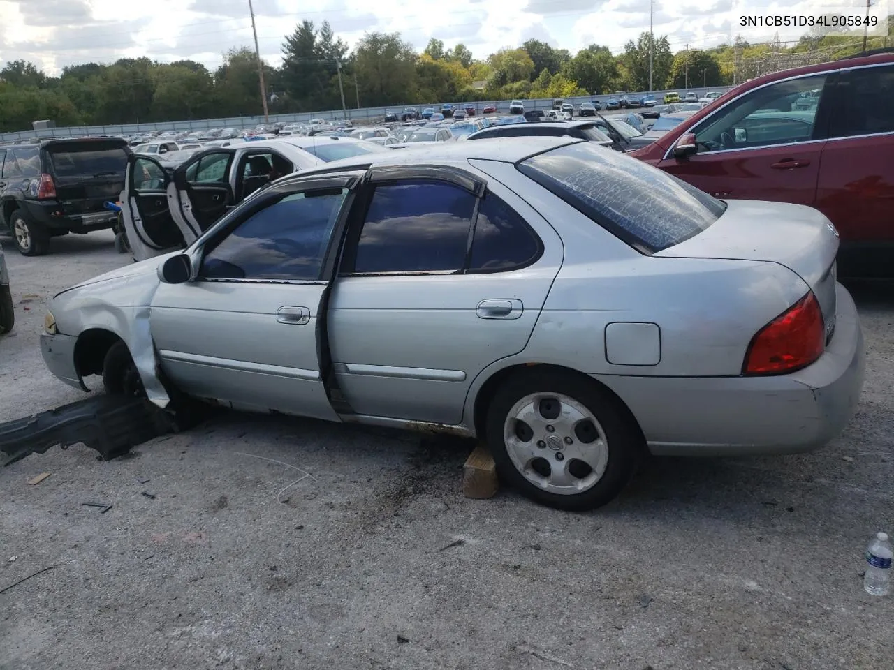 2004 Nissan Sentra 1.8 VIN: 3N1CB51D34L905849 Lot: 70052954