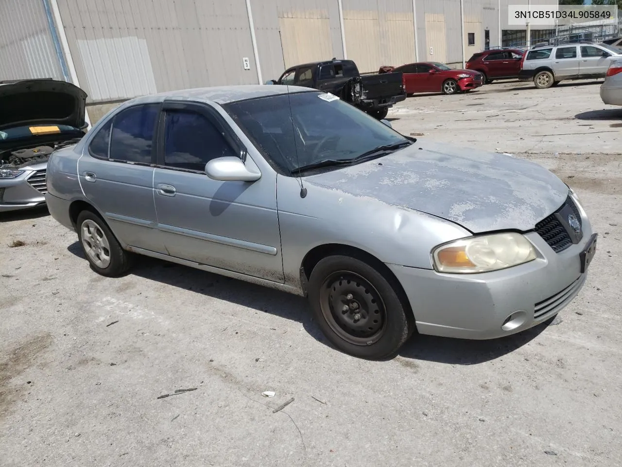 2004 Nissan Sentra 1.8 VIN: 3N1CB51D34L905849 Lot: 70052954