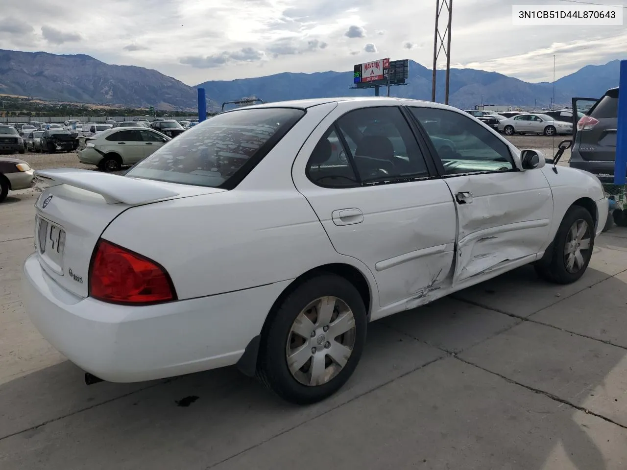 2004 Nissan Sentra 1.8 VIN: 3N1CB51D44L870643 Lot: 71645874