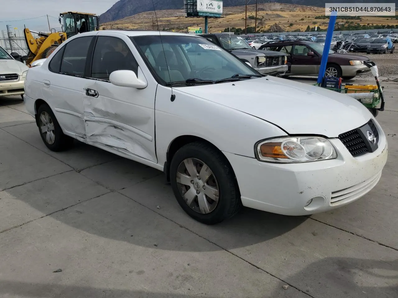 2004 Nissan Sentra 1.8 VIN: 3N1CB51D44L870643 Lot: 71645874