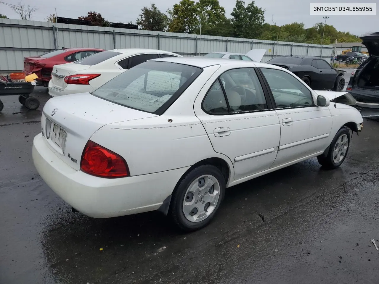 2004 Nissan Sentra 1.8 VIN: 3N1CB51D34L855955 Lot: 72688914