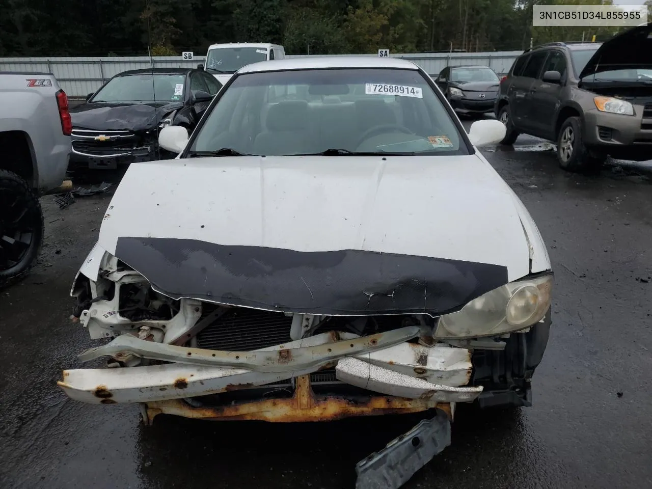 2004 Nissan Sentra 1.8 VIN: 3N1CB51D34L855955 Lot: 72688914