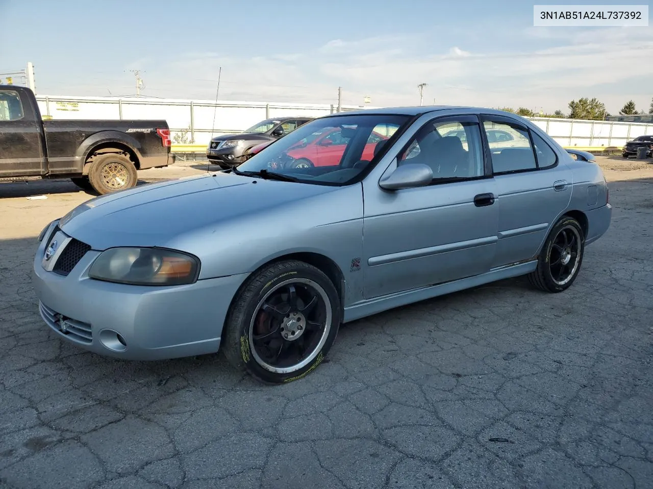 2004 Nissan Sentra 2.5S VIN: 3N1AB51A24L737392 Lot: 73165134