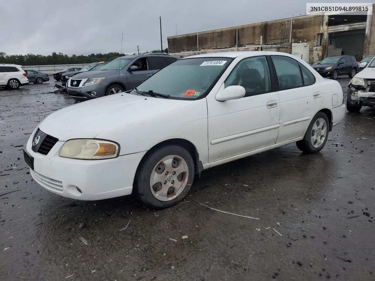 2004 Nissan Sentra 1.8 VIN: 3N1CB51D94L899815 Lot: 73761004