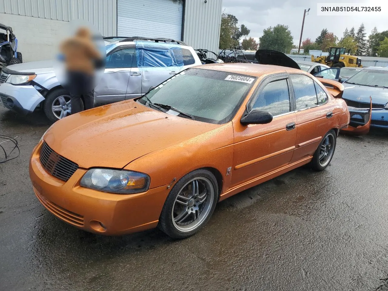 2004 Nissan Sentra Se-R Spec V VIN: 3N1AB51D54L732455 Lot: 76025604