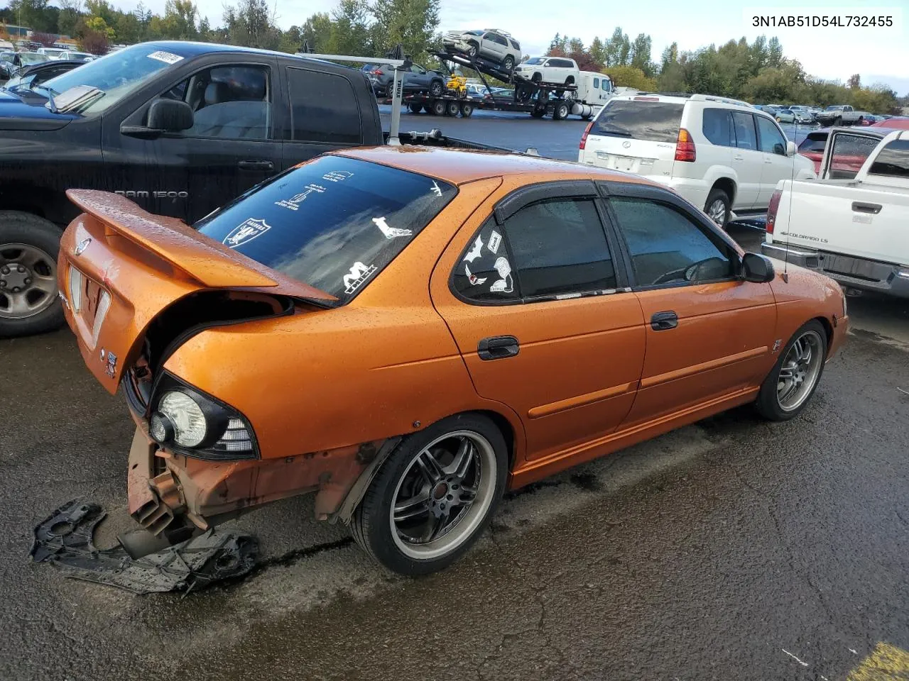 2004 Nissan Sentra Se-R Spec V VIN: 3N1AB51D54L732455 Lot: 76025604