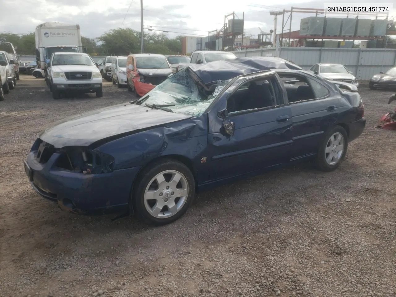 2005 Nissan Sentra Se-R Spec V VIN: 3N1AB51D55L451774 Lot: 47612954