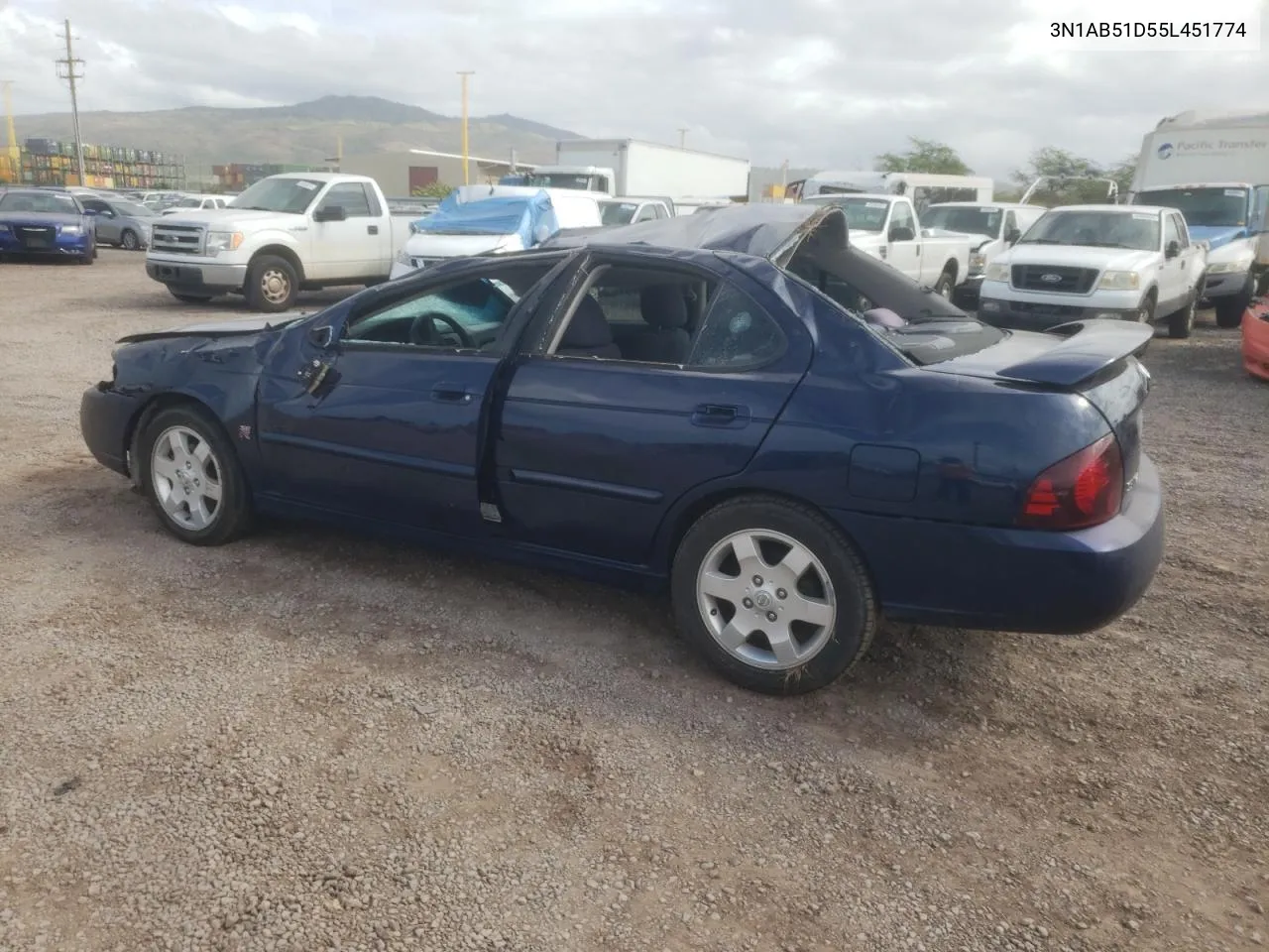 2005 Nissan Sentra Se-R Spec V VIN: 3N1AB51D55L451774 Lot: 47612954