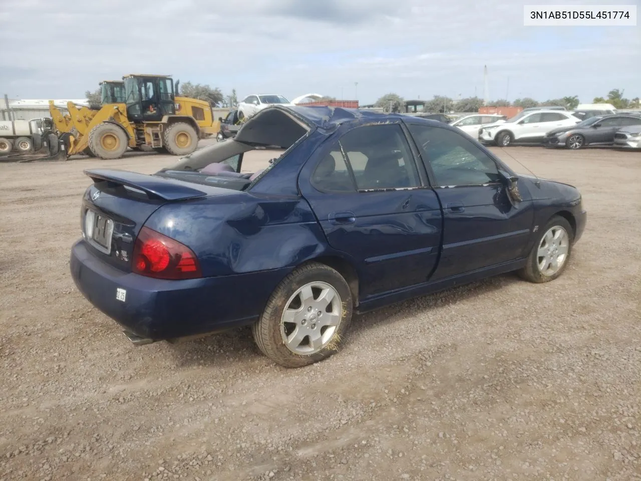 2005 Nissan Sentra Se-R Spec V VIN: 3N1AB51D55L451774 Lot: 47612954