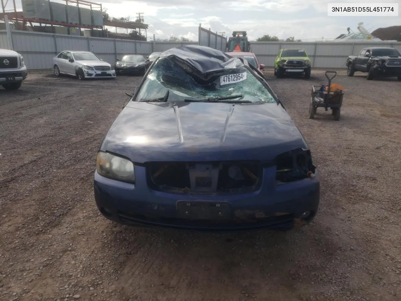 2005 Nissan Sentra Se-R Spec V VIN: 3N1AB51D55L451774 Lot: 47612954