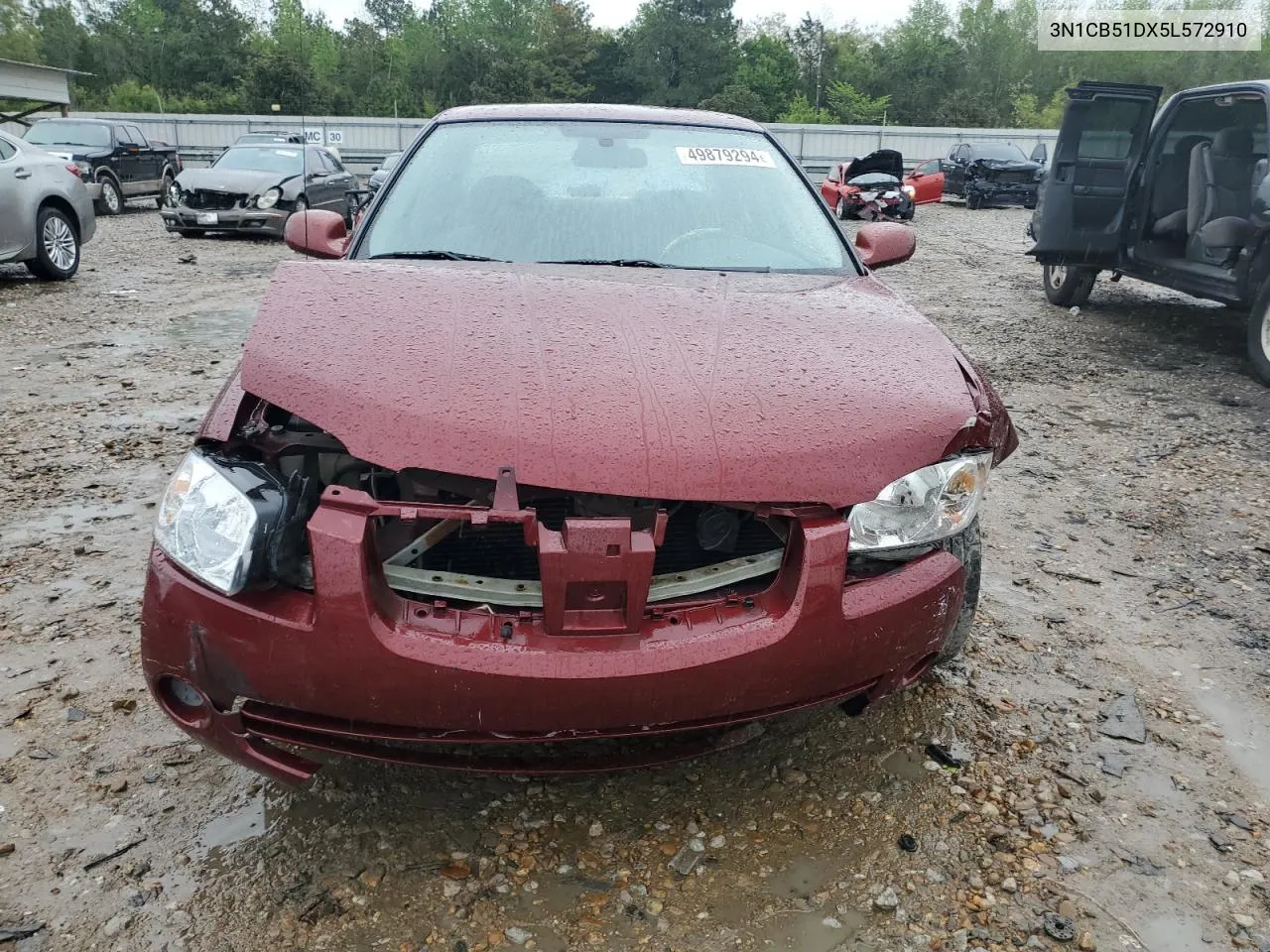 2005 Nissan Sentra 1.8 VIN: 3N1CB51DX5L572910 Lot: 49879294