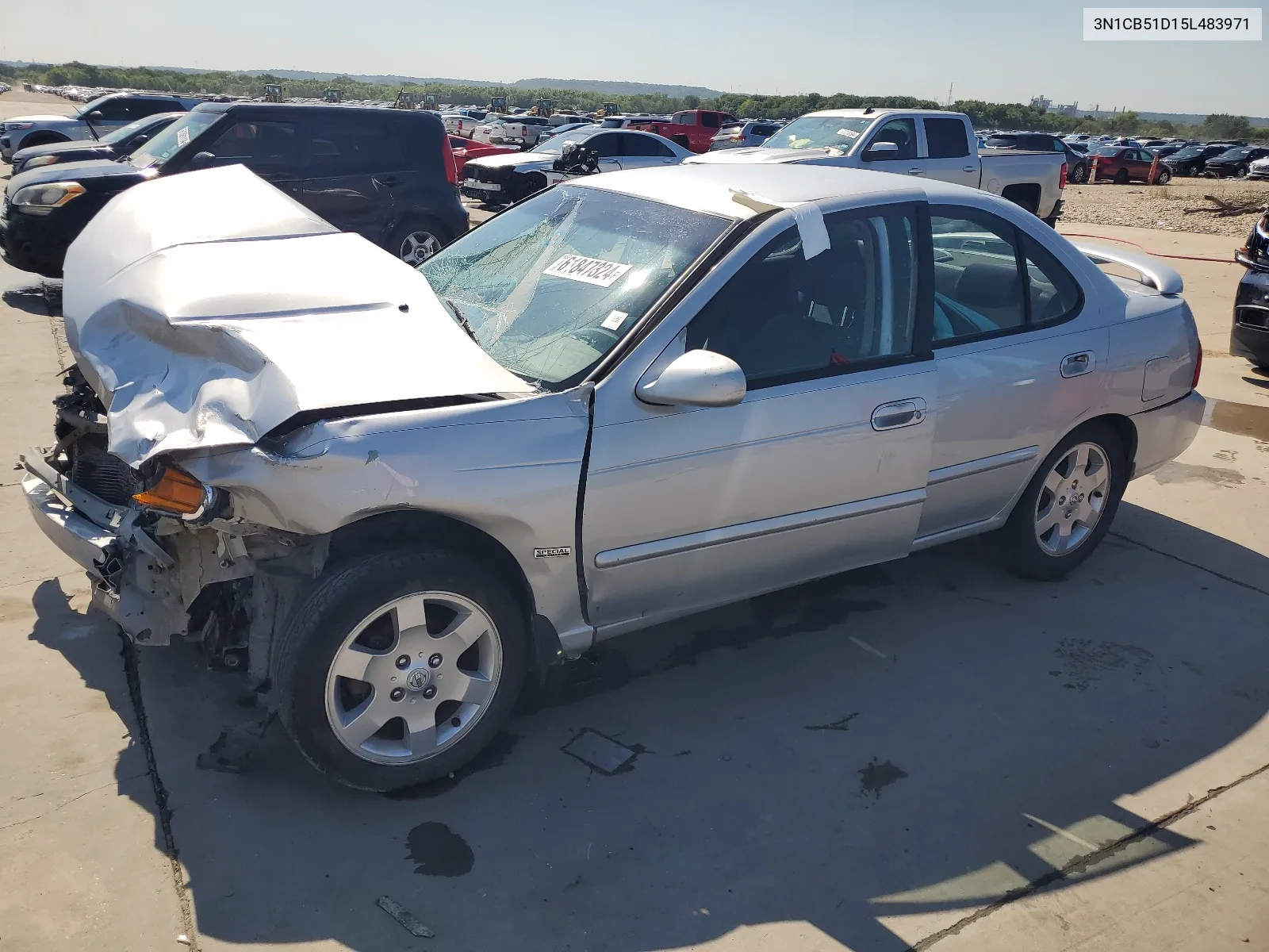 2005 Nissan Sentra 1.8 VIN: 3N1CB51D15L483971 Lot: 61847324