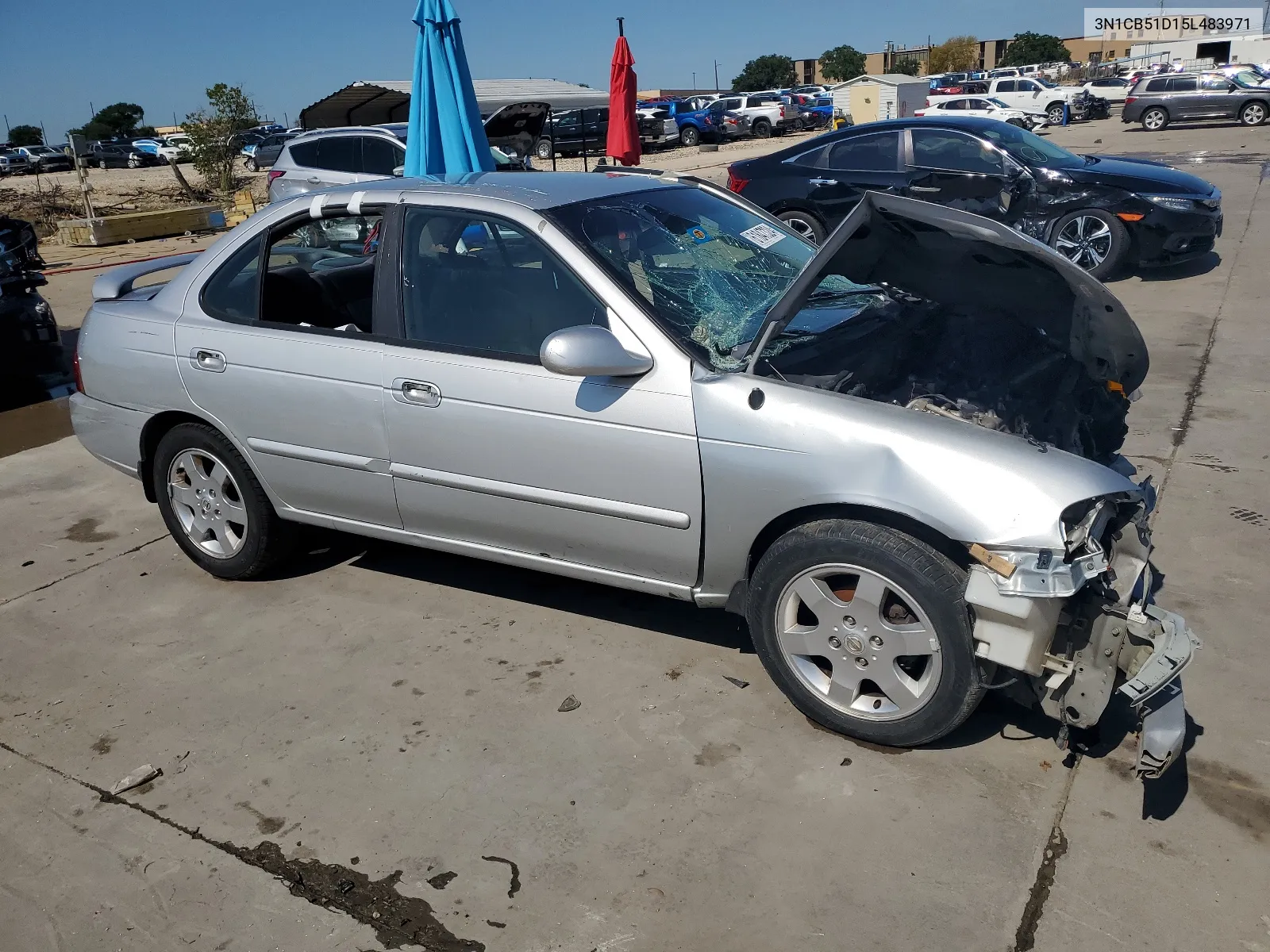 2005 Nissan Sentra 1.8 VIN: 3N1CB51D15L483971 Lot: 61847324