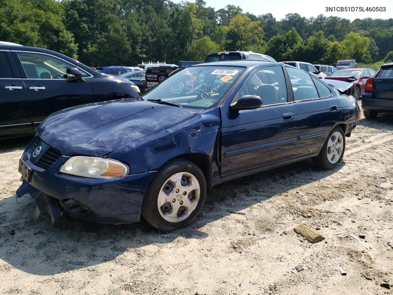 2005 Nissan Sentra 1.8 VIN: 3N1CB51D75L460503 Lot: 62887904