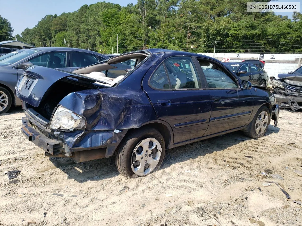 2005 Nissan Sentra 1.8 VIN: 3N1CB51D75L460503 Lot: 62887904