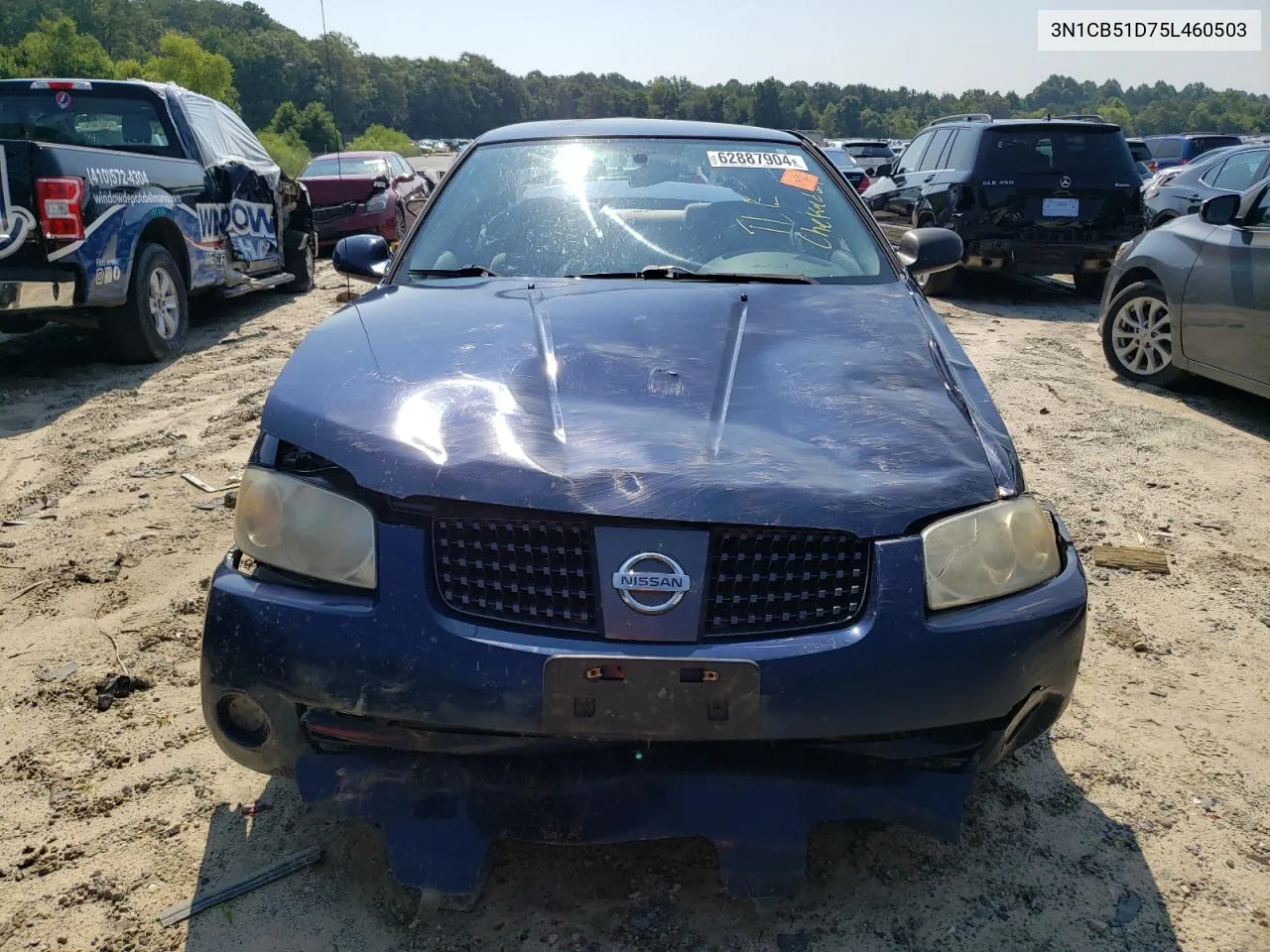 2005 Nissan Sentra 1.8 VIN: 3N1CB51D75L460503 Lot: 62887904