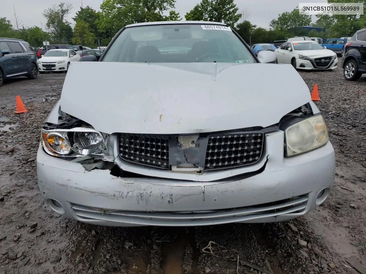 2005 Nissan Sentra 1.8 VIN: 3N1CB51D15L569989 Lot: 66574914