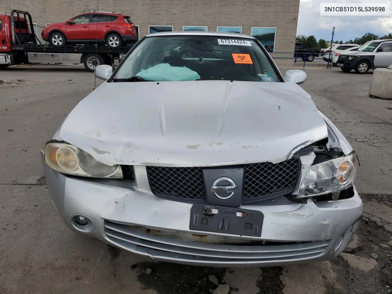 2005 Nissan Sentra 1.8 VIN: 3N1CB51D15L539598 Lot: 67314424