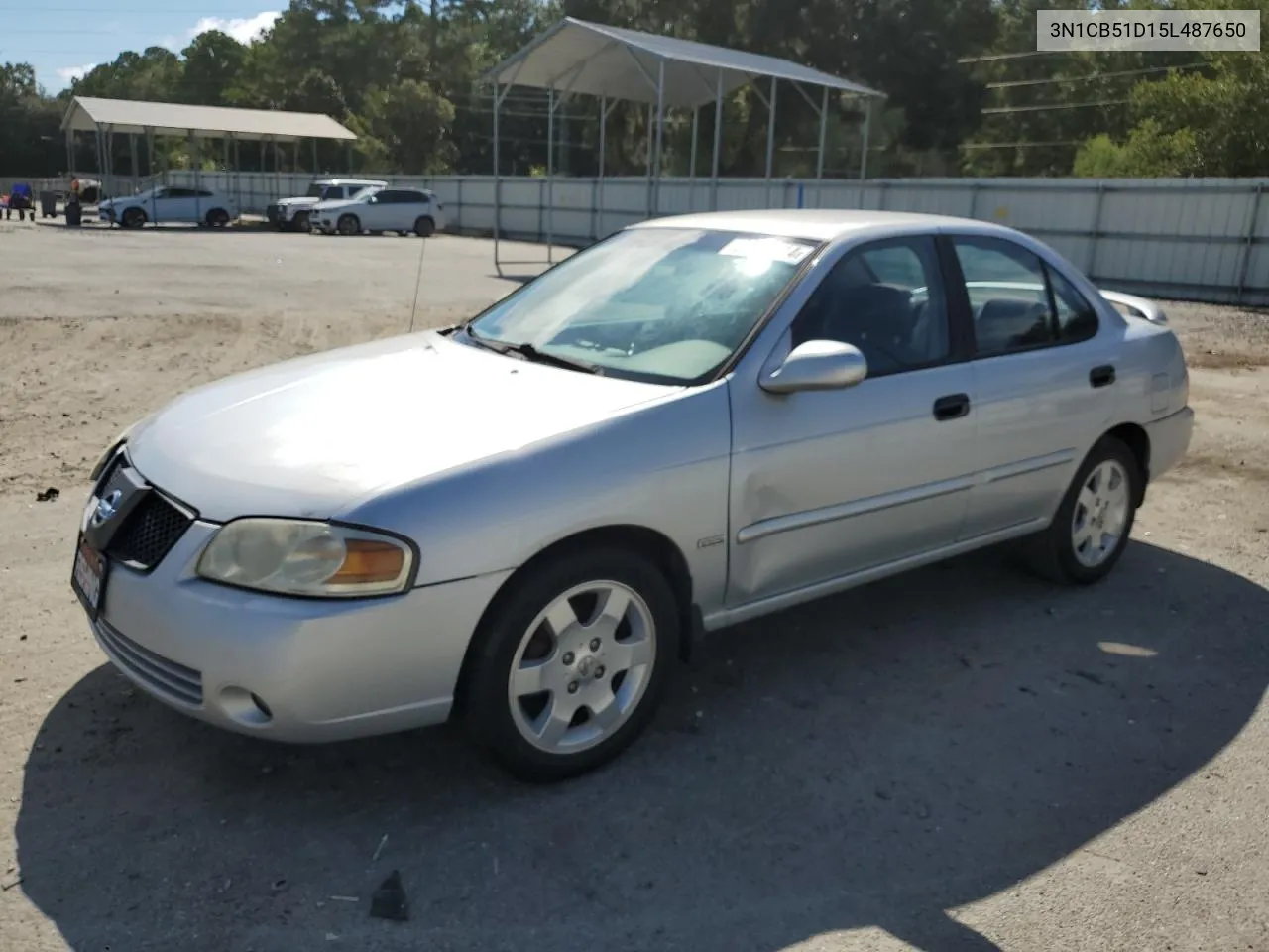 2005 Nissan Sentra 1.8 VIN: 3N1CB51D15L487650 Lot: 69074014