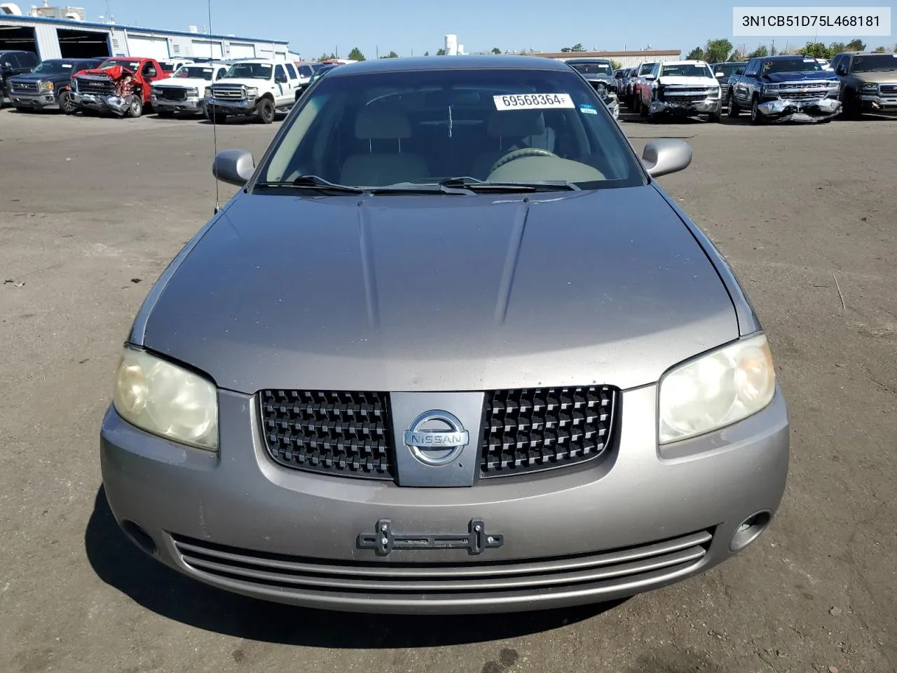 2005 Nissan Sentra 1.8 VIN: 3N1CB51D75L468181 Lot: 69568364