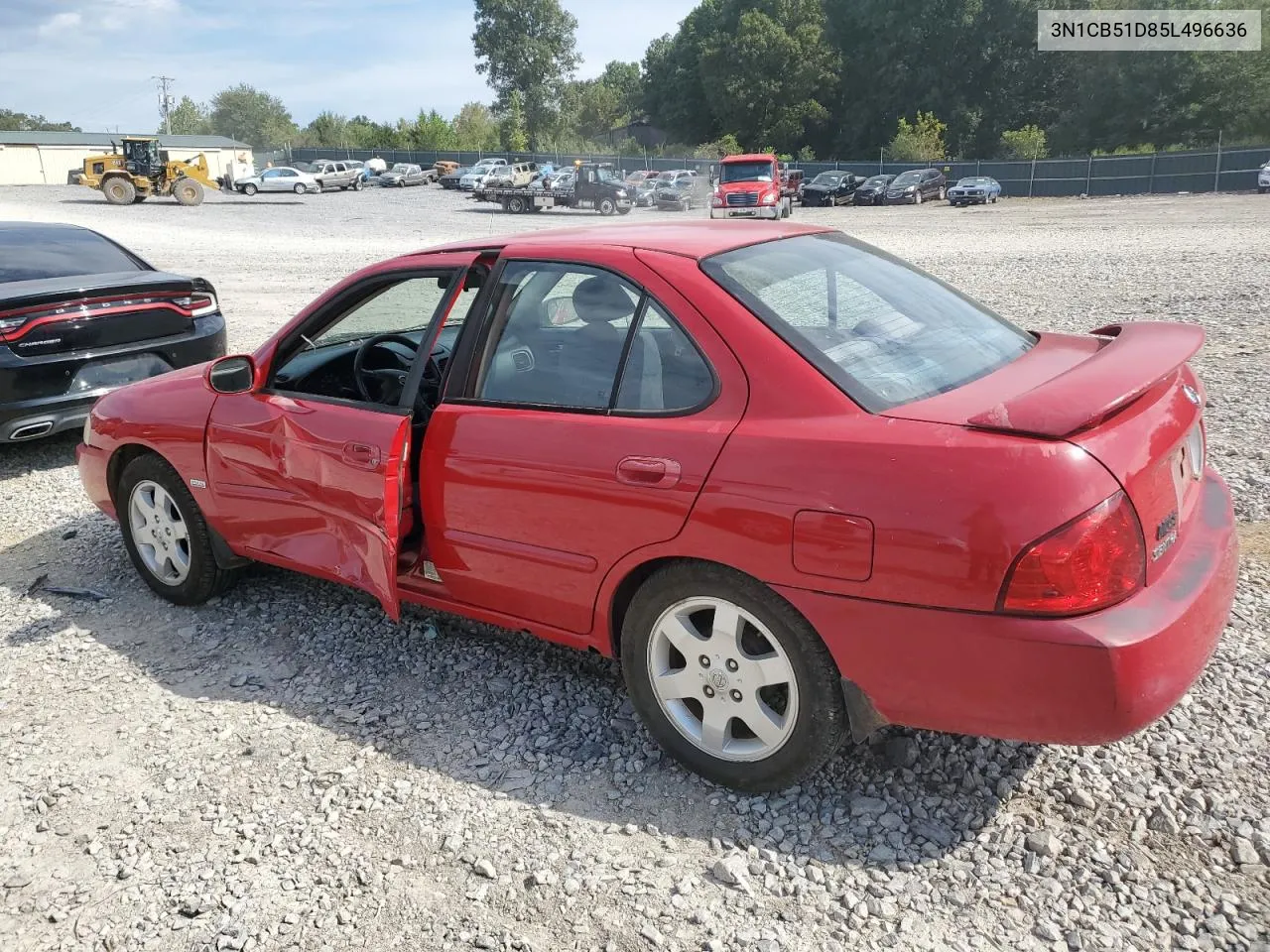 2005 Nissan Sentra 1.8 VIN: 3N1CB51D85L496636 Lot: 70236574