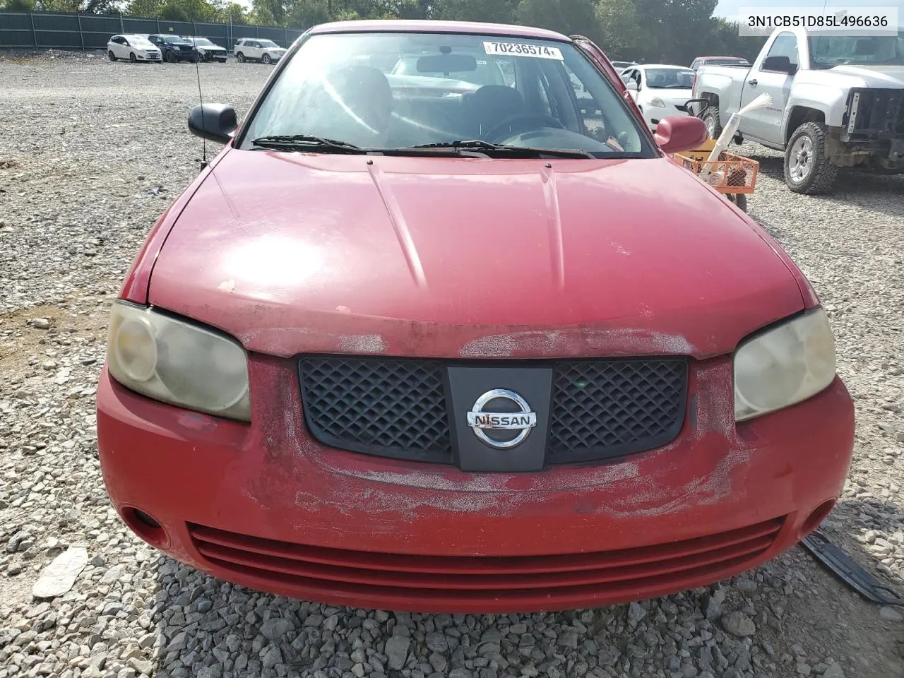 2005 Nissan Sentra 1.8 VIN: 3N1CB51D85L496636 Lot: 70236574