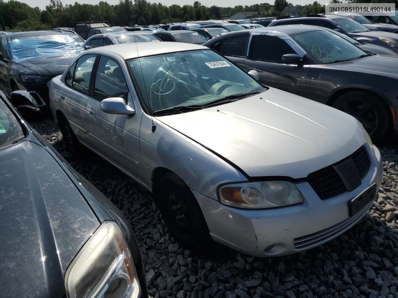 2005 Nissan Sentra 1.8 VIN: 3N1CB51D15L490144 Lot: 70437844