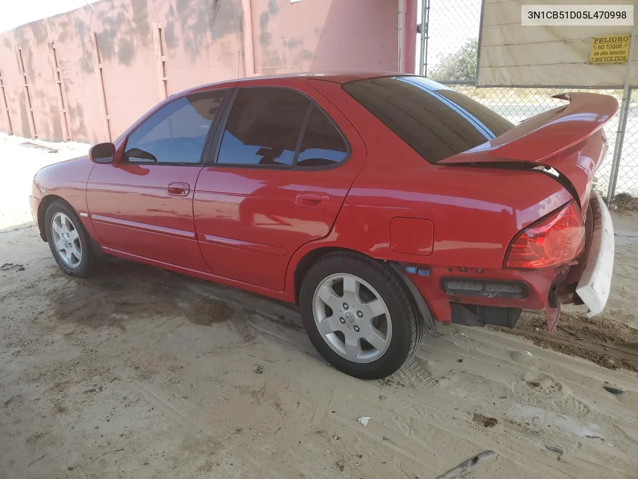 2005 Nissan Sentra 1.8 VIN: 3N1CB51D05L470998 Lot: 70681404