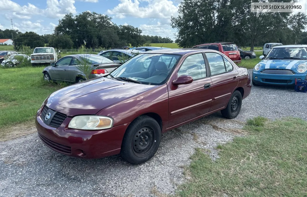 2005 Nissan Sentra 1.8 VIN: 3N1CB51DX5L493950 Lot: 70867584