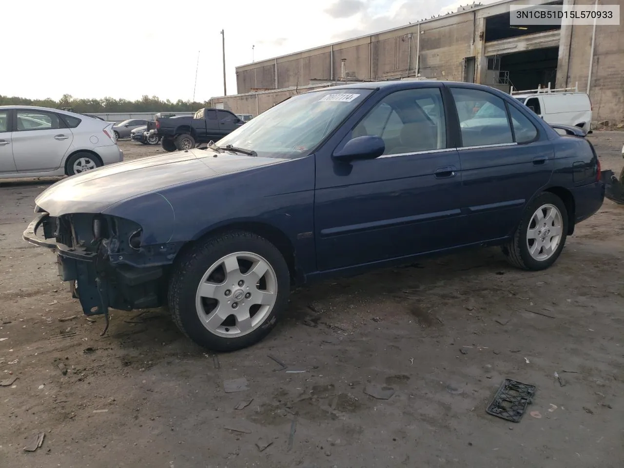 2005 Nissan Sentra 1.8 VIN: 3N1CB51D15L570933 Lot: 70977114